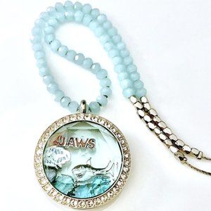 Origami Owl: Aqua Prism "Jaws" Locket Set